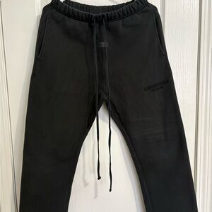 Essentials Black Men's Fleece Jogger Sweatpants